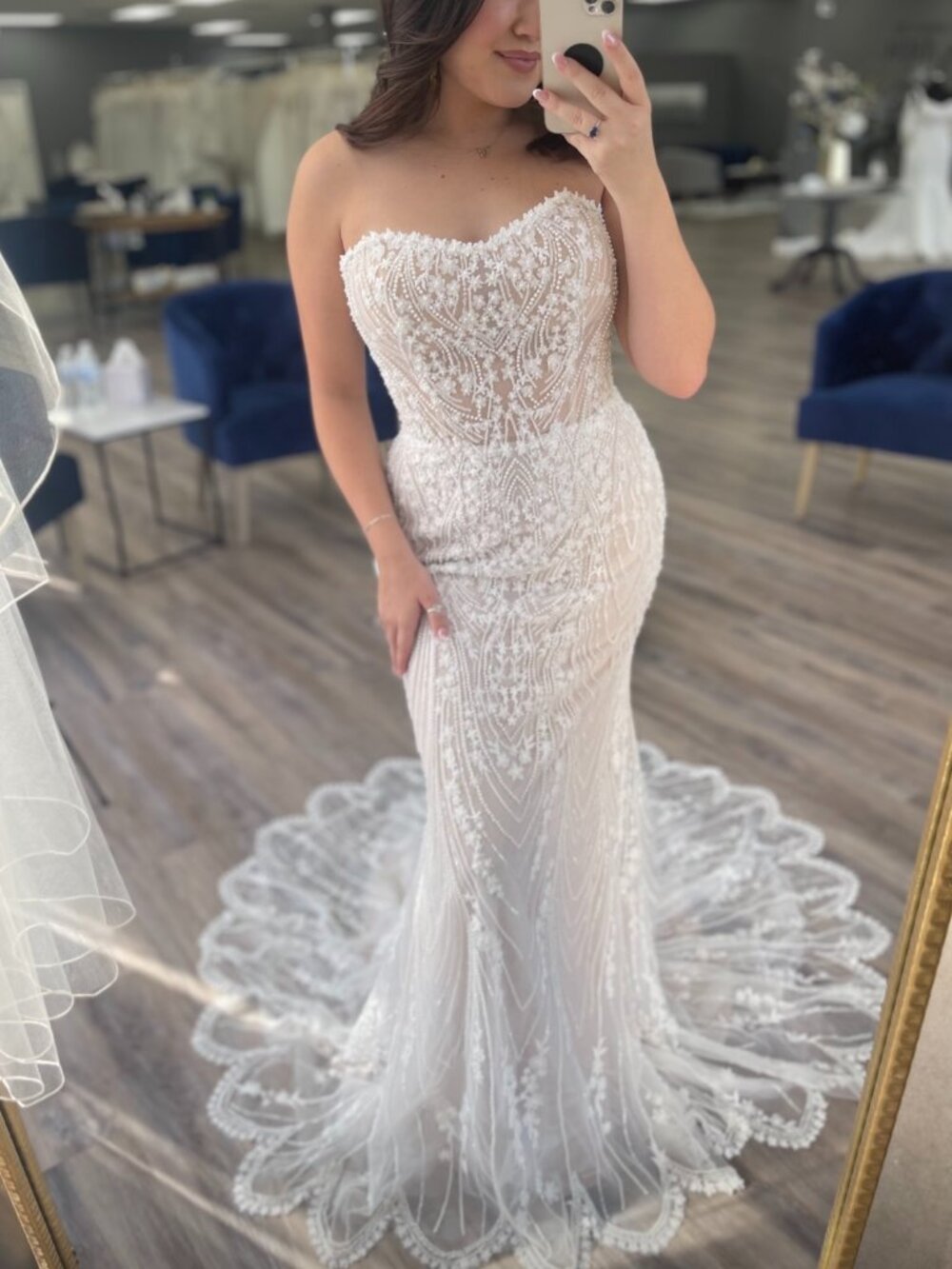 Nora Spencer Signature Beaded Fitted Wedding Dress